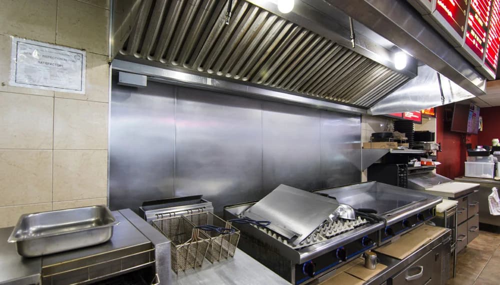 Commercial kitchen exhaust hood — Long Island restaurant